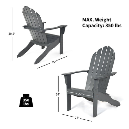 Acacia Wood Outdoor Adirondack Chair, Gray Adirondack Chairs at Gallery Canada