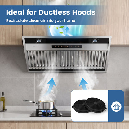 Activated Carbon Filter for Ductless Range Hood, Triple Layers