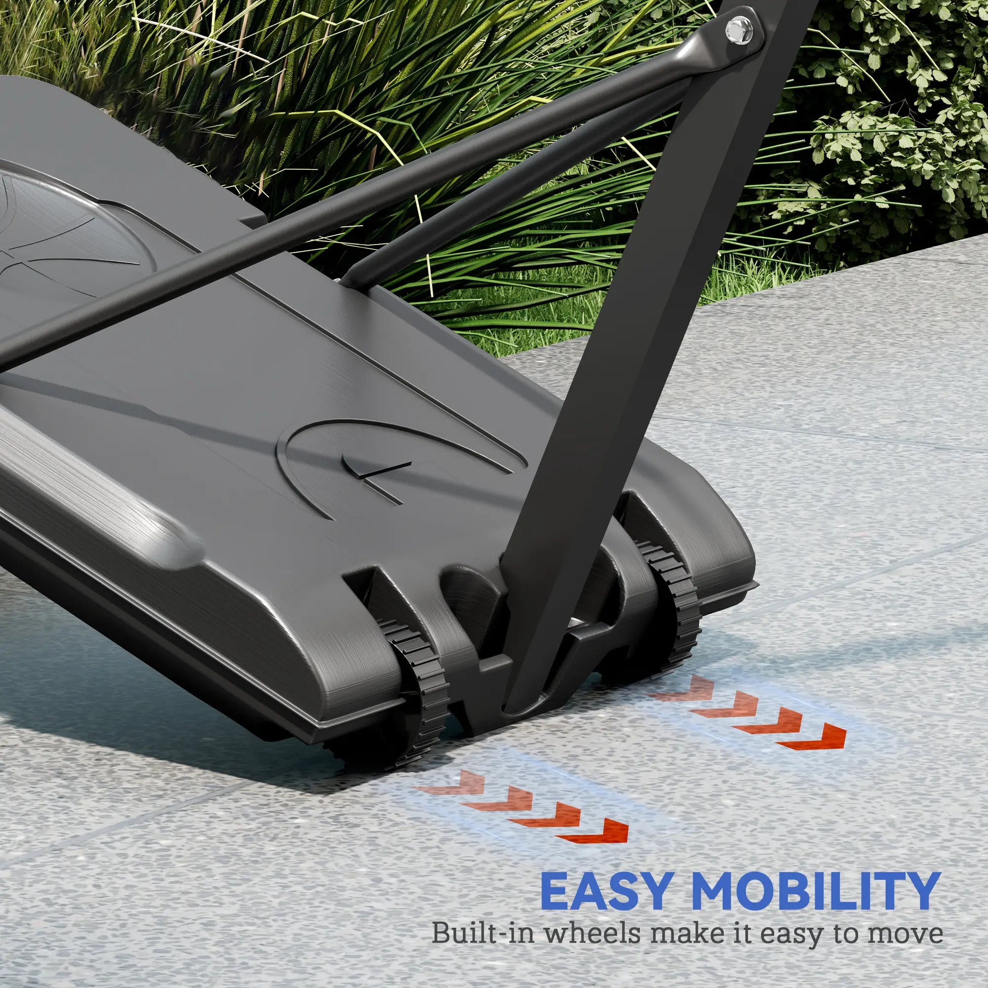 Outdoor Basketball Hoop, Shatterproof Backboard, 57.5