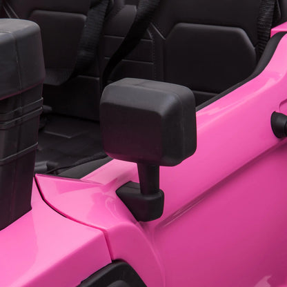 2-Seater Kids Police Car, 12V 7AH Remote Control, Pink Electric Toy Cars at Gallery Canada