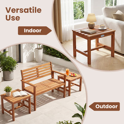 Adirondack Chair Set of 2 with Side Table for Deck Garden and Porch Patio Conversation Sets at Gallery Canada