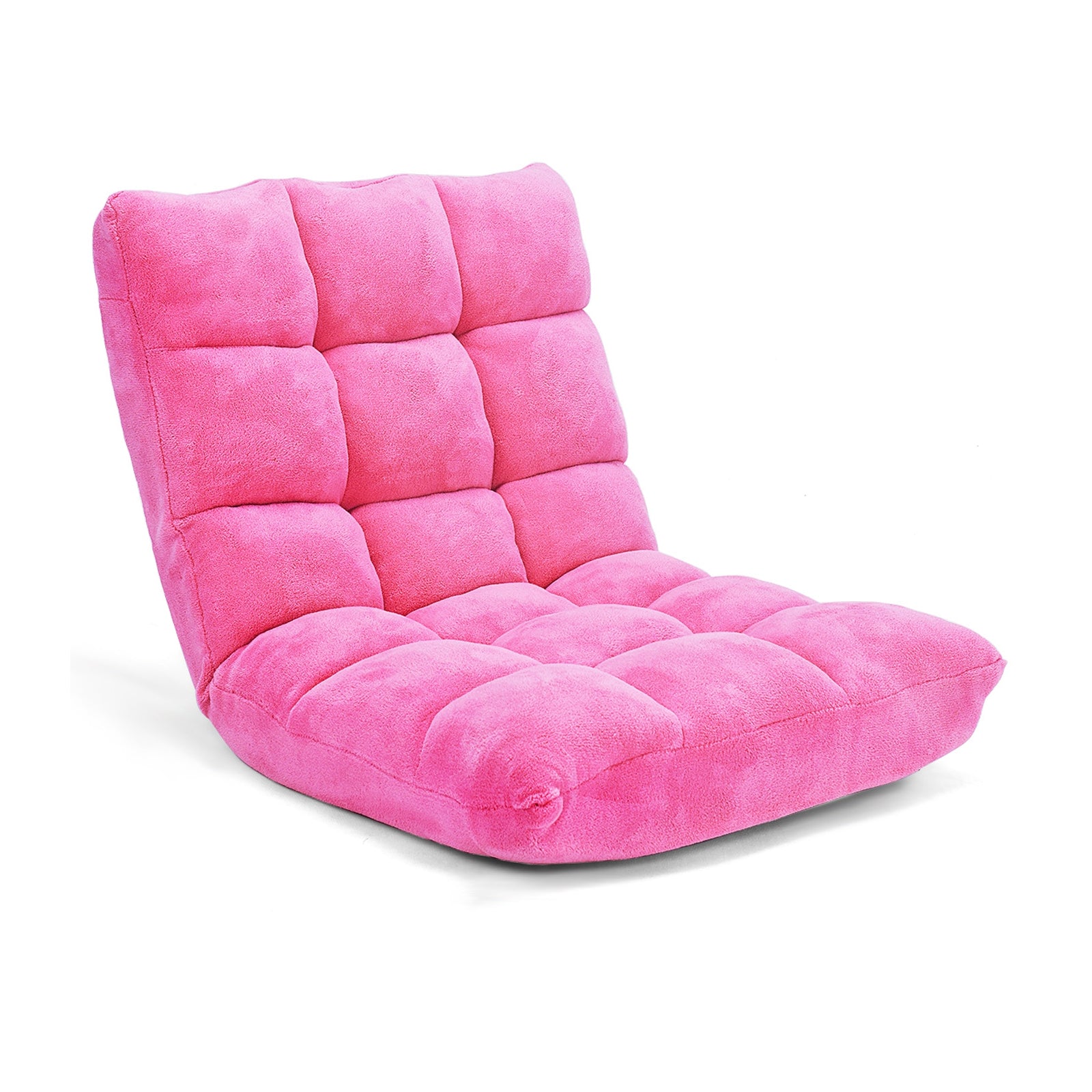 Adjustable 14-Position Cushioned Floor Chair, Pink Floor Chairs at Gallery Canada