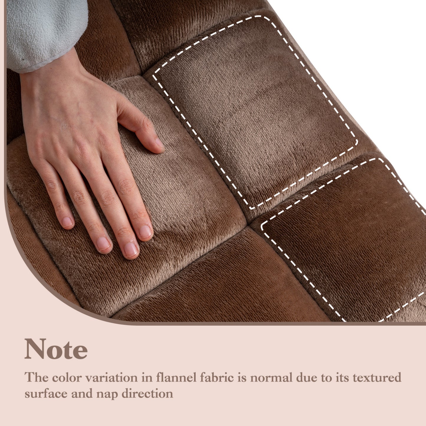Adjustable 14-Position Cushioned Floor Chair, Brown Floor Chairs at Gallery Canada