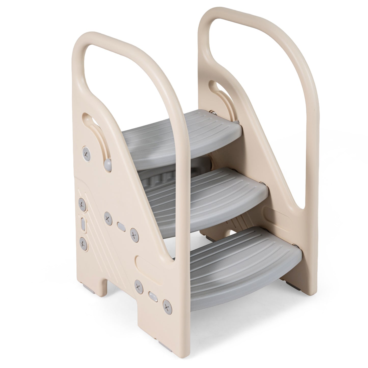 Adjustable 3-Step Helper Stool, Gray Kids Chairs & Seating at Gallery Canada