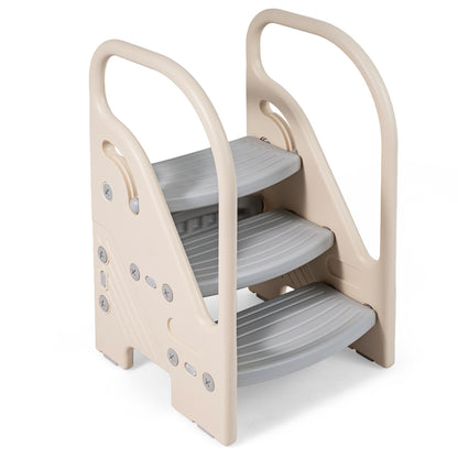 Adjustable 3-Step Helper Stool, Gray Kids Chairs & Seating at Gallery Canada