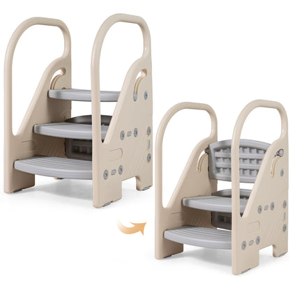 Adjustable 3-Step Helper Stool, Gray Kids Chairs & Seating at Gallery Canada