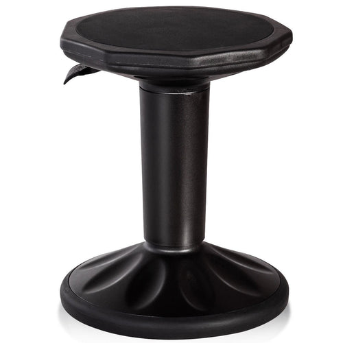 Adjustable Wobble Chair With Cushion Seat, Black