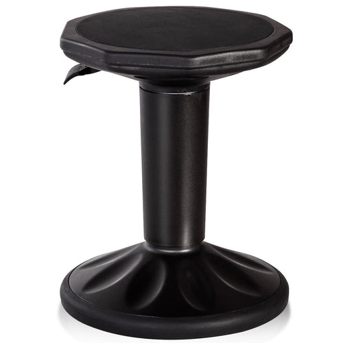 Adjustable Wobble Chair With Cushion Seat, Black