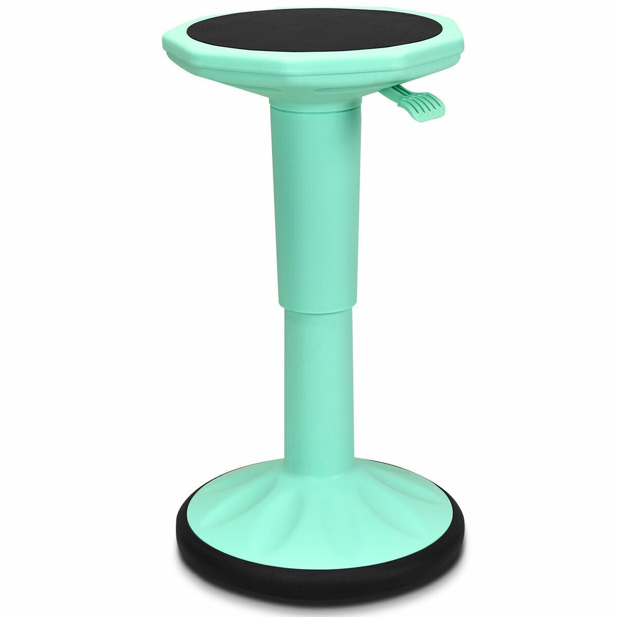 Adjustable Active Learning Stool Sitting Home Office Wobble Chair with Cushion Seat , Green Kneeling Chiars Green at Gallery Canada