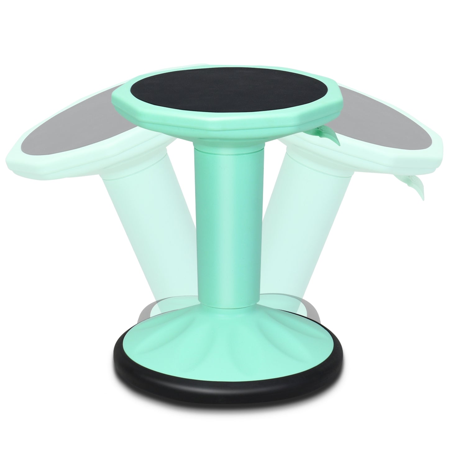 Adjustable Active Learning Stool Sitting Home Office Wobble Chair with Cushion Seat , Green Kneeling Chiars at Gallery Canada