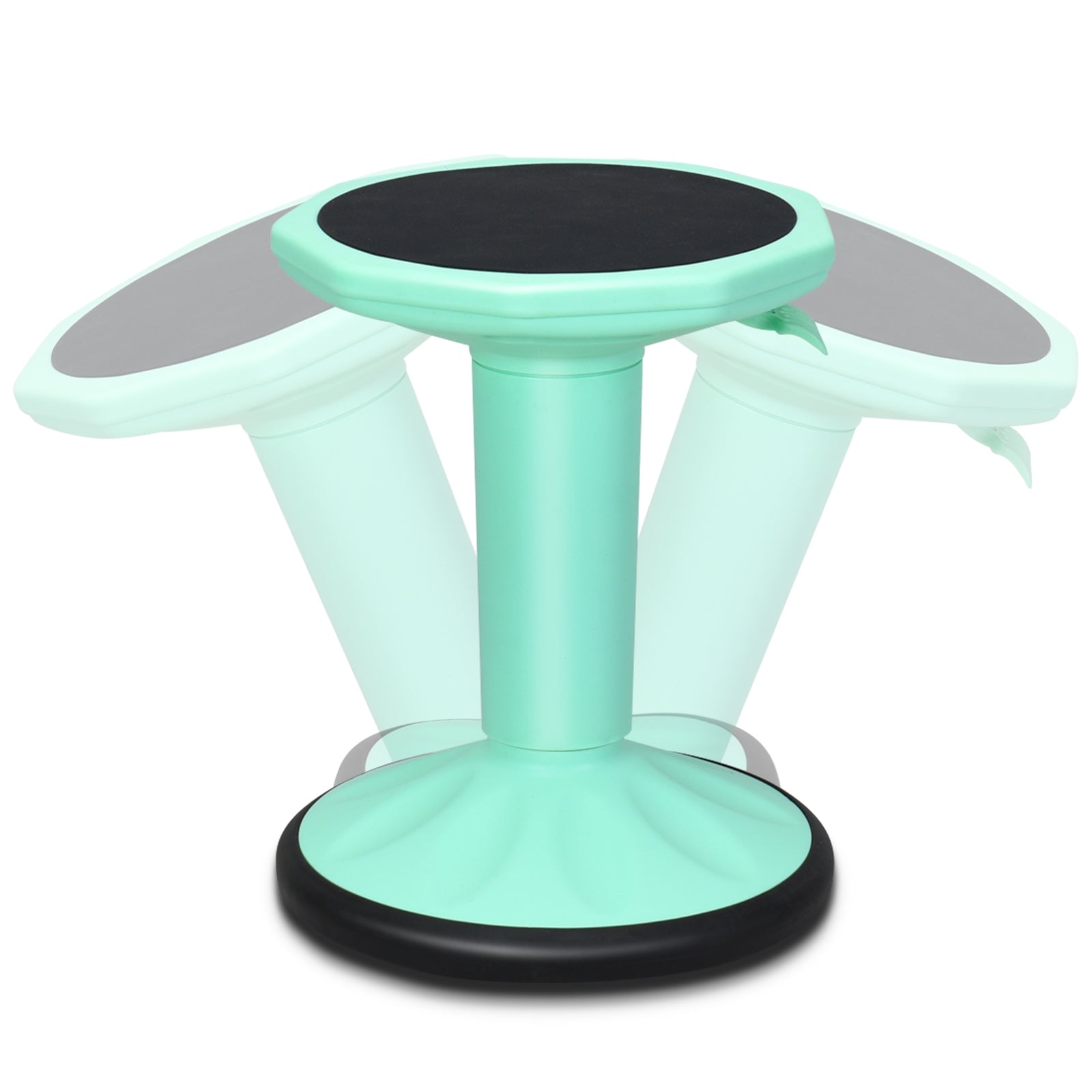 Adjustable Active Learning Stool Sitting Home Office Wobble Chair with Cushion Seat , Green Kneeling Chiars at Gallery Canada