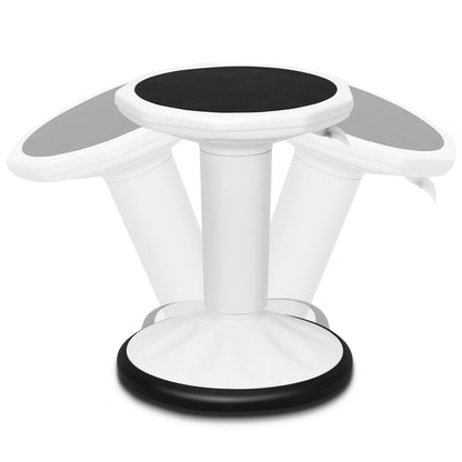 Adjustable Active Learning Stool Sitting Home Office Wobble Chair with Cushion Seat, White Kneeling Chiars at Gallery Canada