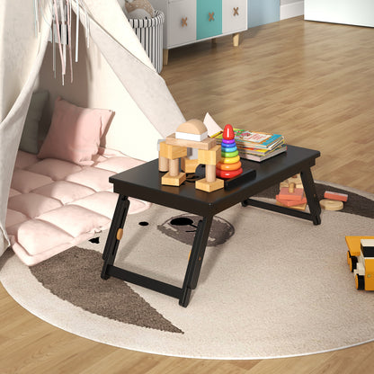Adjustable Bamboo Laptop Desk, Tilting Top, Drawer, Brown Laptop Tables & Printer Stands at Gallery Canada