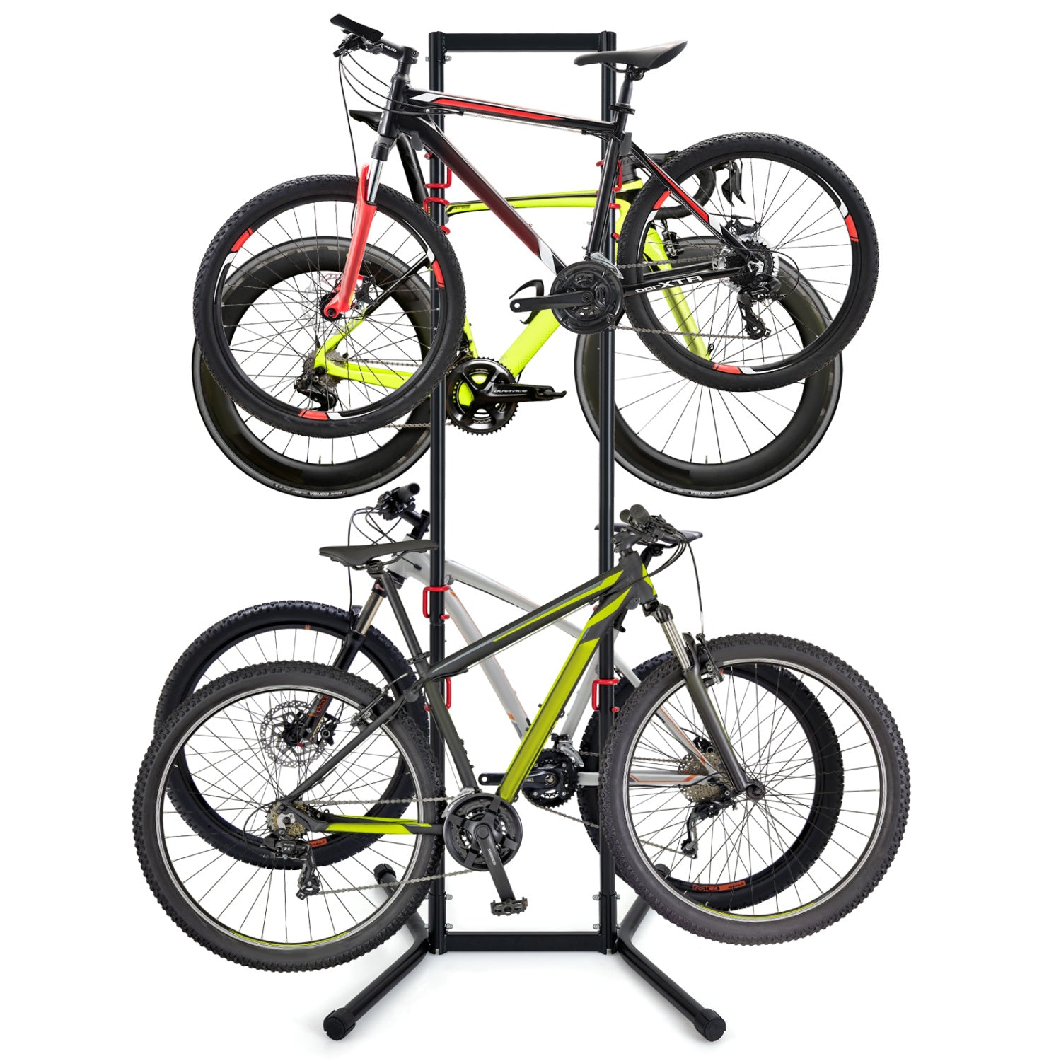 Adjustable Bike Storage Rack with Vertical Stand for 4 Bikes and Garage Exercise Bikes at Gallery Canada