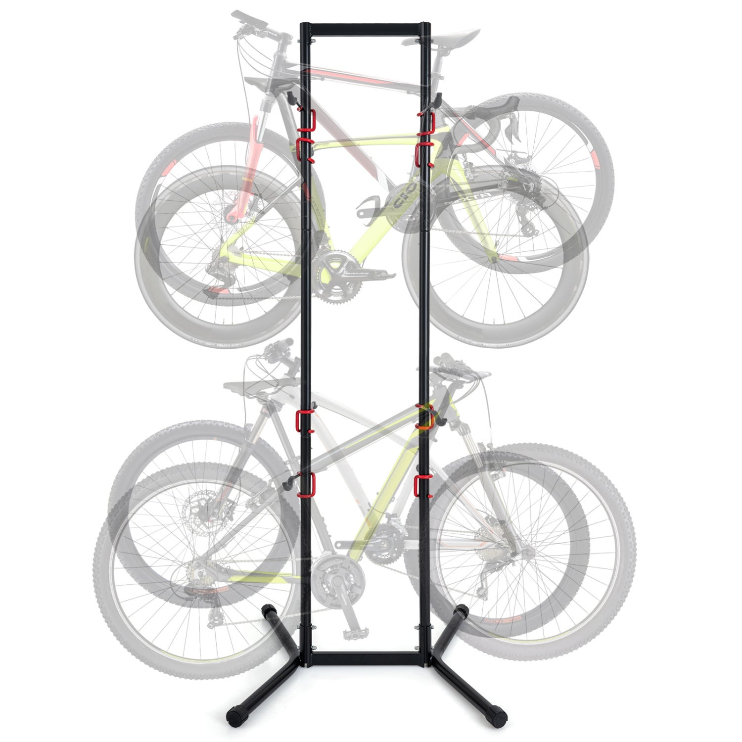 Adjustable Bike Storage Rack with Vertical Stand for 4 Bikes and Garage Exercise Bikes at Gallery Canada