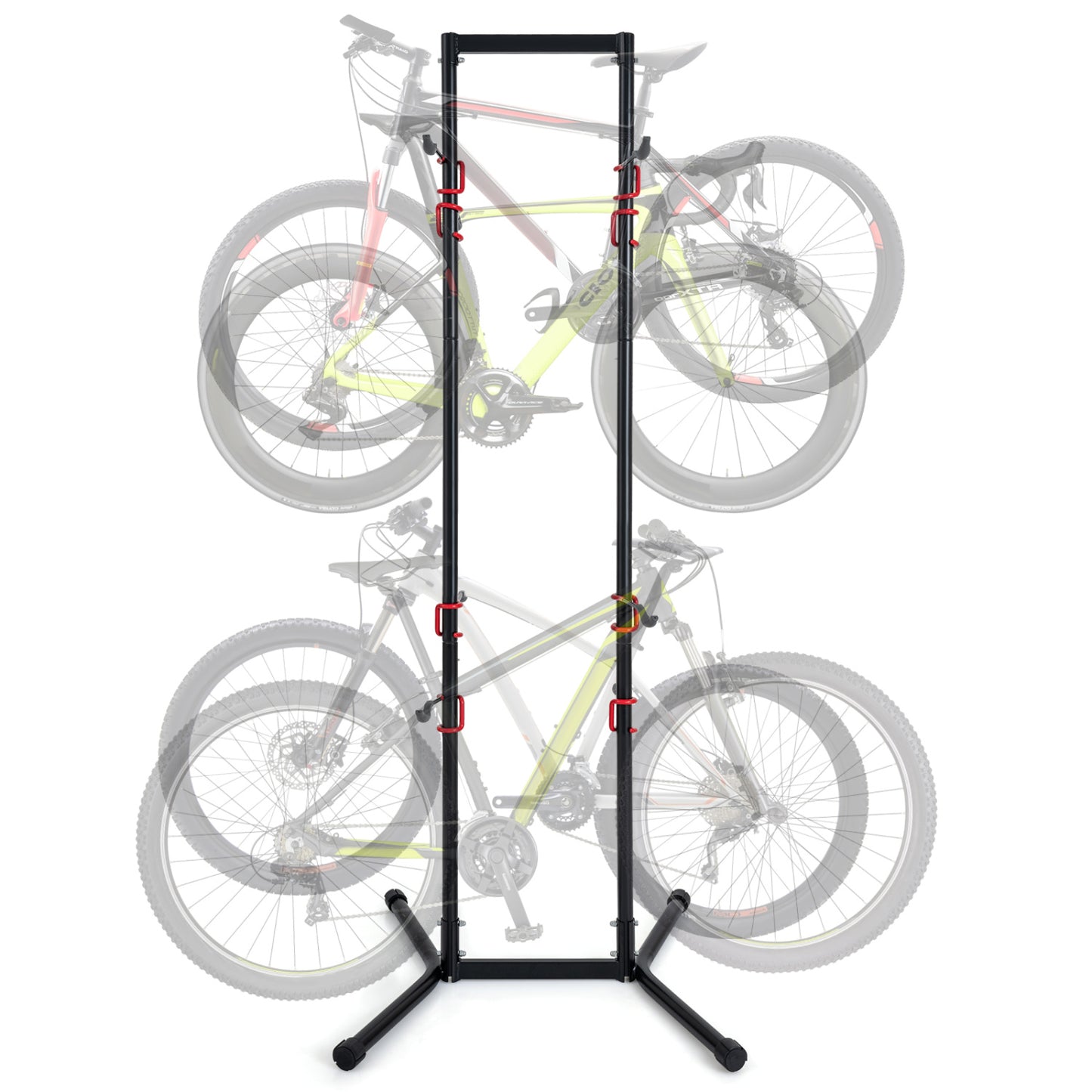 Adjustable Bike Storage Rack with Vertical Stand for 4 Bikes and Garage Exercise Bikes at Gallery Canada