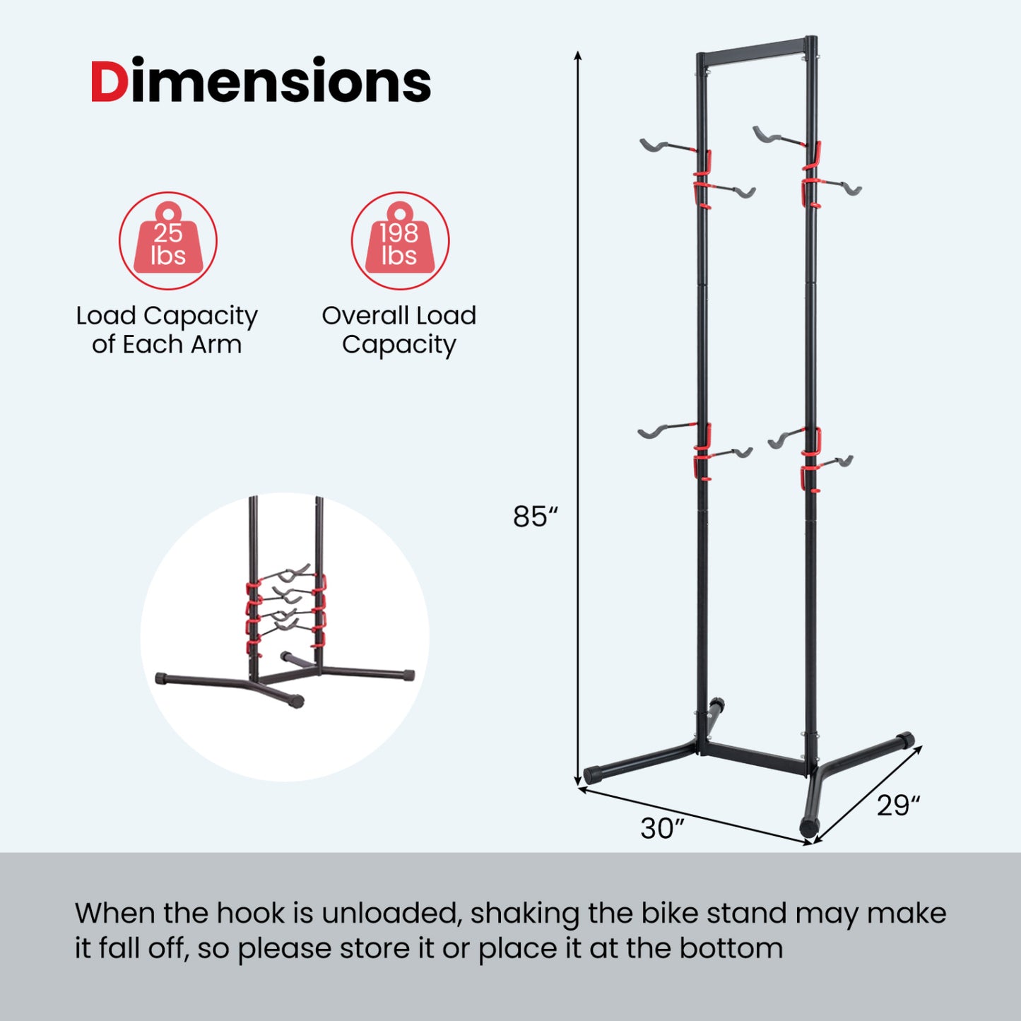 Adjustable Bike Storage Rack with Vertical Stand for 4 Bikes and Garage Exercise Bikes at Gallery Canada