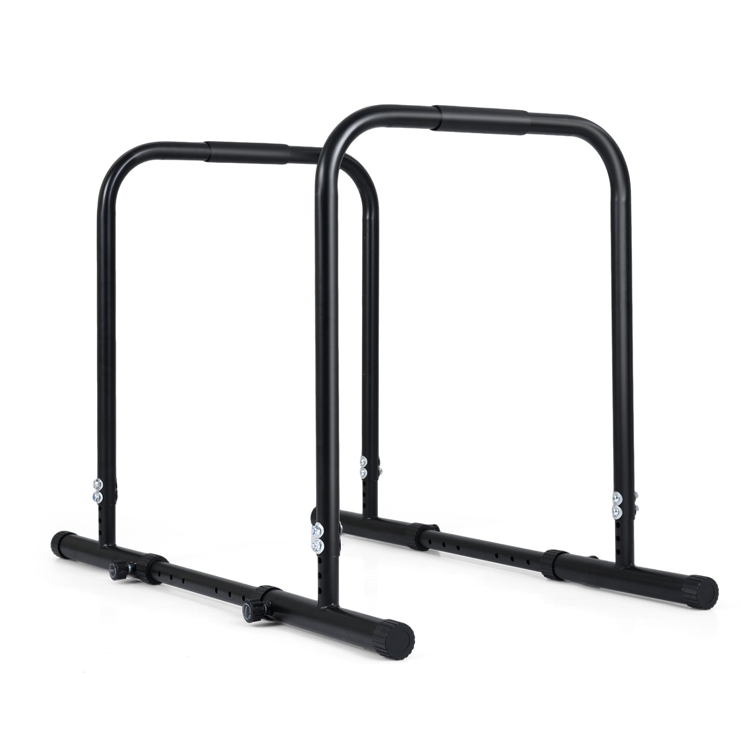 Adjustable Dip Bar Station, 660 LBS Capacity, Black Yoga Accessories Black at Gallery Canada