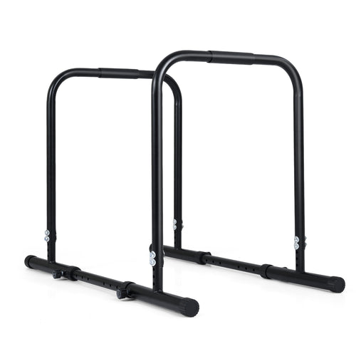 Adjustable Dip Bar Station, 660 LBS Capacity, Black