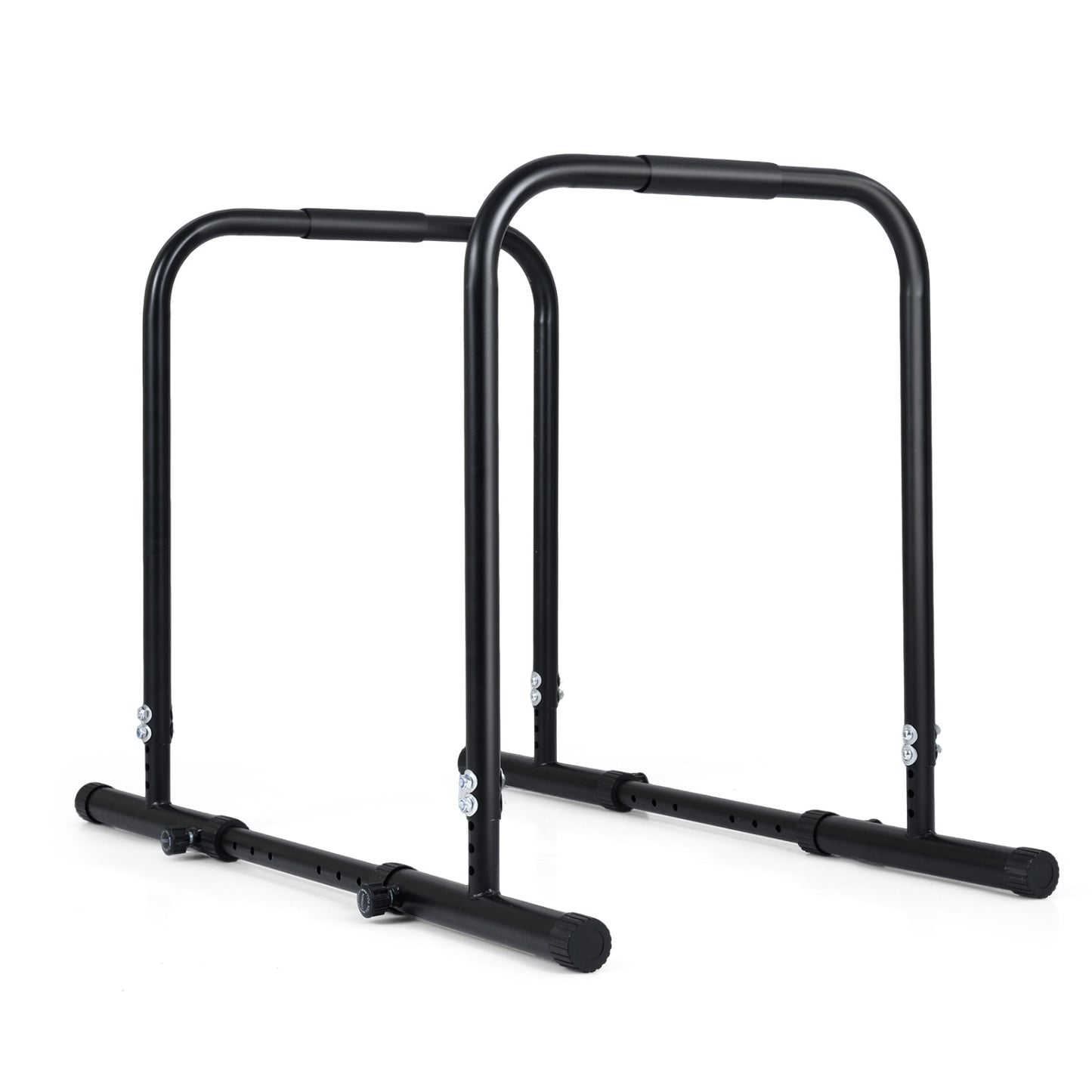 Adjustable Dip Bar Station, 660 LBS, Black Yoga Accessories Black at Gallery Canada