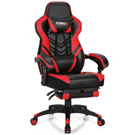 Adjustable Gaming Chair With Footrest, Red Gaming Chairs Red at Gallery Canada