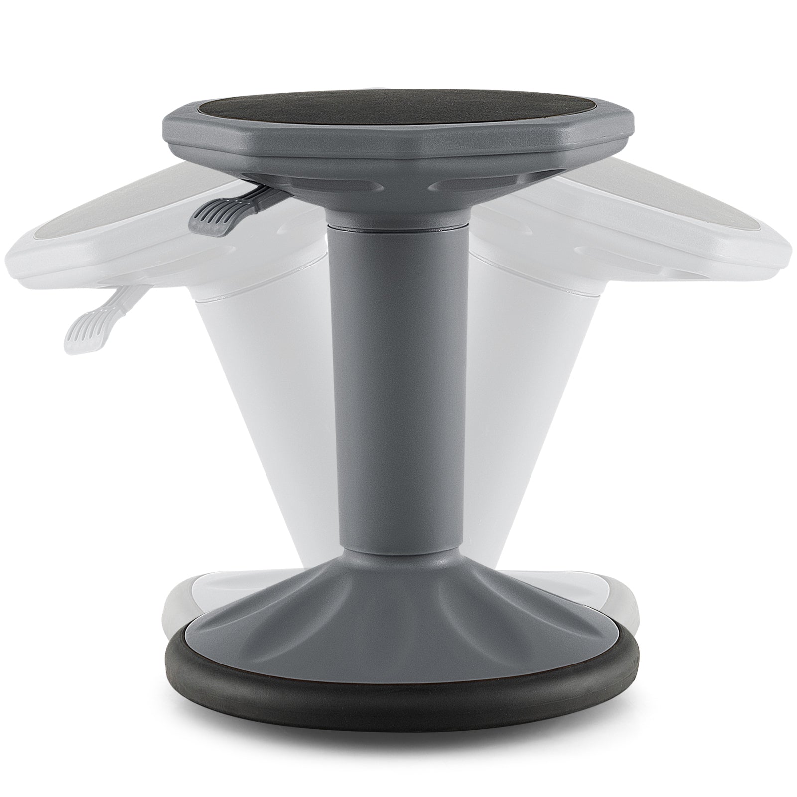 Adjustable Height Wobble Chair, Active Learning Stool For Office Desk, Gray Kneeling Chiars Gray at Gallery Canada