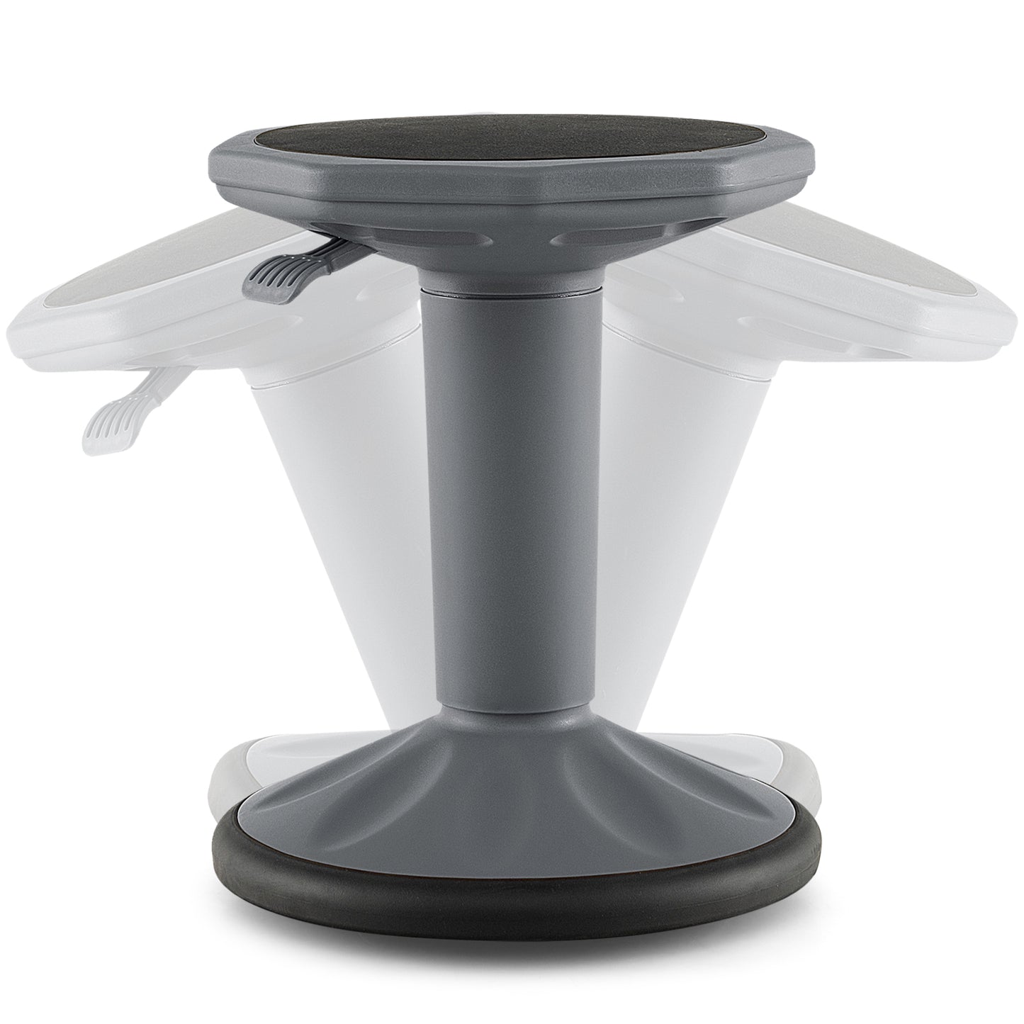 Adjustable Height Wobble Chair, Active Learning Stool For Office Desk, Gray Kneeling Chiars Gray at Gallery Canada