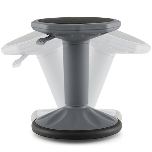 Adjustable Height Wobble Chair, Active Learning Stool For Office Desk, Gray