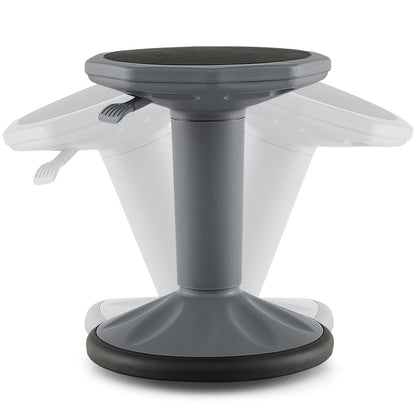 Adjustable Height Wobble Chair, Active Learning Stool For Office Desk, Gray Kneeling Chiars at Gallery Canada