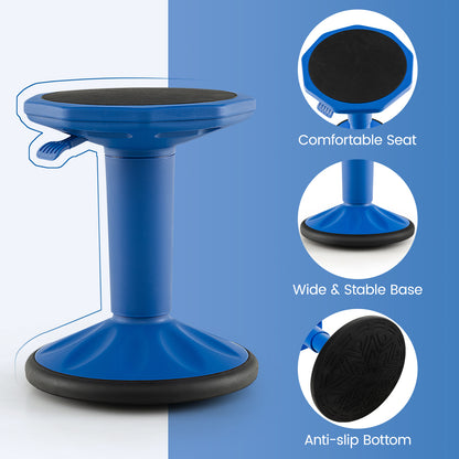 Adjustable-Height Wobble Chair Active Learning Stool for Office Stand Up Desk, Navy Kneeling Chiars at Gallery Canada