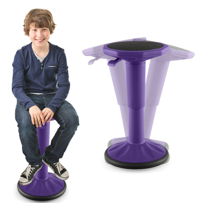 Adjustable-Height Wobble Chair Active Learning Stool for Office Stand Up Desk, Purple Kneeling Chairs at Gallery Canada