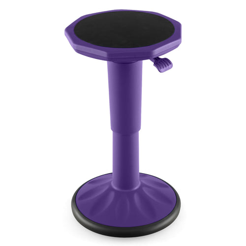 Adjustable Height Wobble Chair, Active Learning Stool For Office, Purple