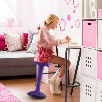 Adjustable-Height Wobble Chair Active Learning Stool for Office Stand Up Desk, Purple Kneeling Chairs at Gallery Canada