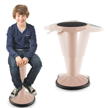 Adjustable-Height Wobble Chair Active Learning Stool for Office Stand Up Desk, Pink Kneeling Chairs at Gallery Canada