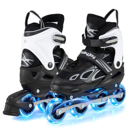 Adjustable Kids' Incline Skates 4 Sizes Adjustable Blade Roller, Black Toy Sports at Gallery Canada