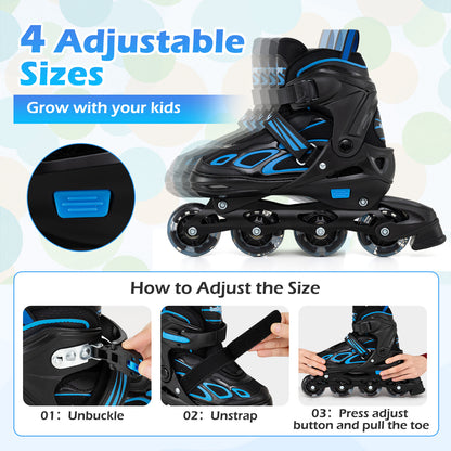 Adjustable Kids' Incline Skates 4 Sizes Adjustable Blade Roller, Blue Toy Sports at Gallery Canada