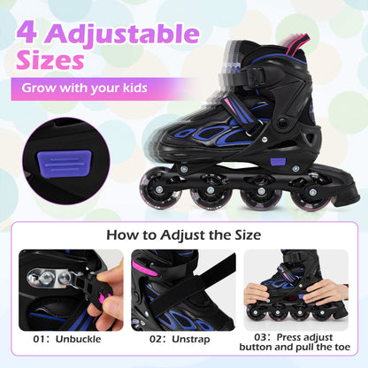 Adjustable Kids' Incline Skates 4 Sizes Adjustable Blade Roller, Purple Toy Sports at Gallery Canada