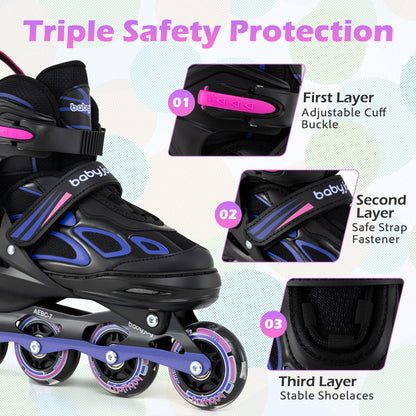 Adjustable Kids' Incline Skates 4 Sizes Adjustable Blade Roller, Purple Toy Sports at Gallery Canada