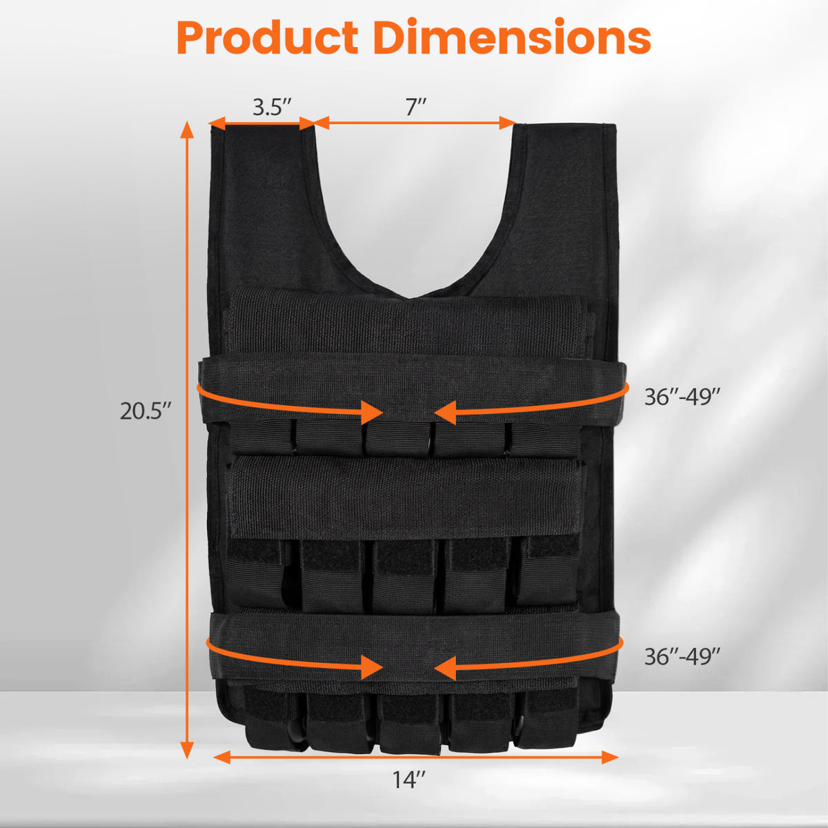 Weighted Vest, Removable Iron Weights, 66 lbs, M Weights Accessories at Gallery Canada