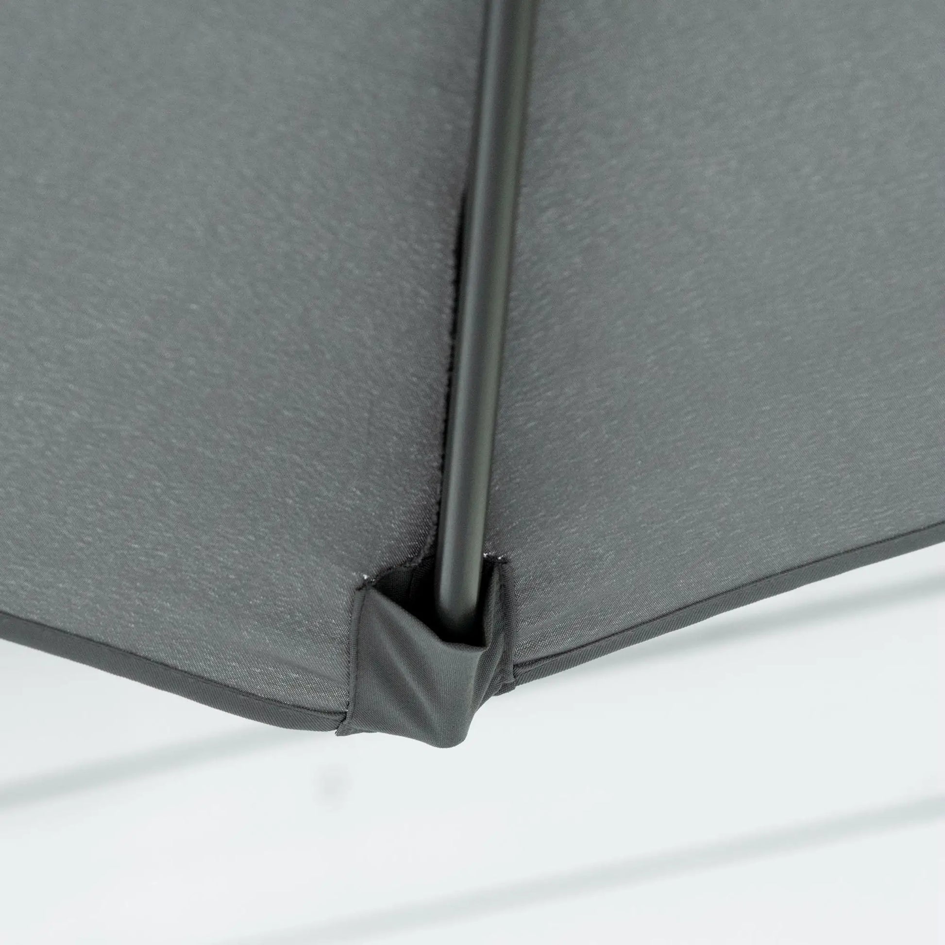 10ft Cantilever Patio Umbrella, Crank Handle, Cross Base, Dark Grey Sun Umbrellas at Gallery Canada