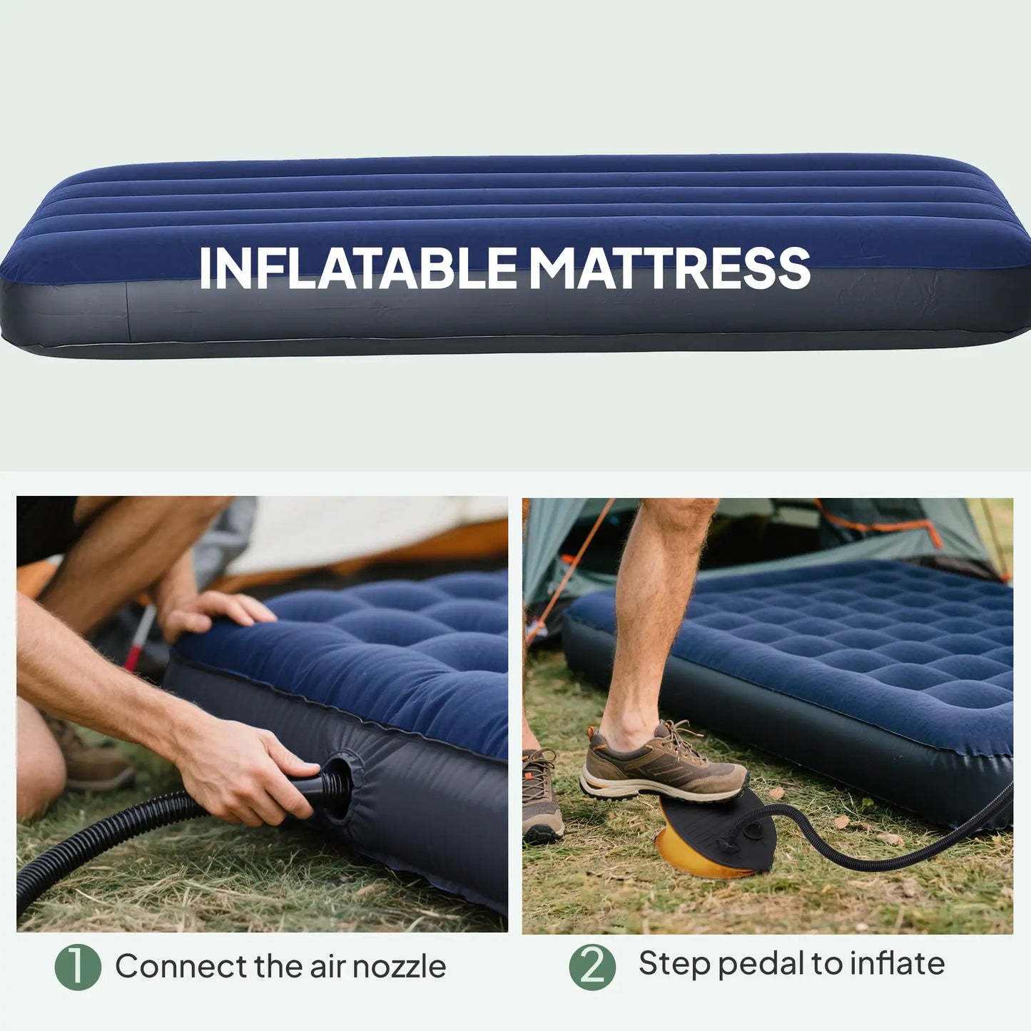 Portable Hiking Tent Camping Bed Cot Combo with Sleep Bag Mattress Camping Tents at Gallery Canada