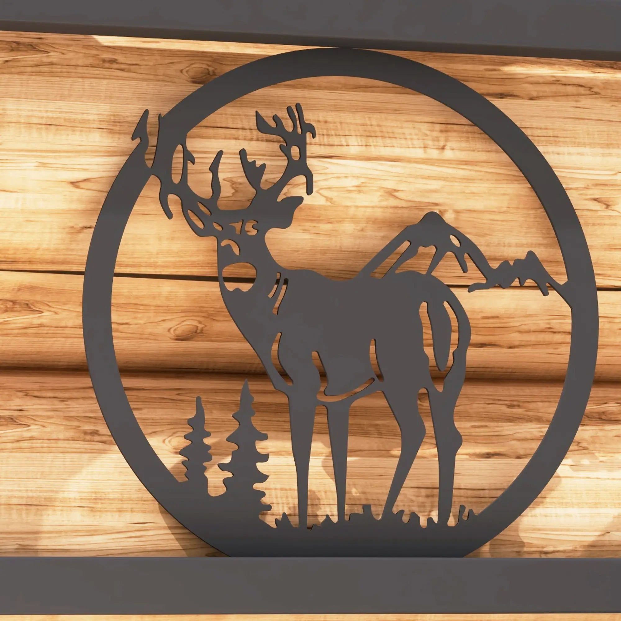 Decorative Firewood Rack, Steel Log Holder, 19.7