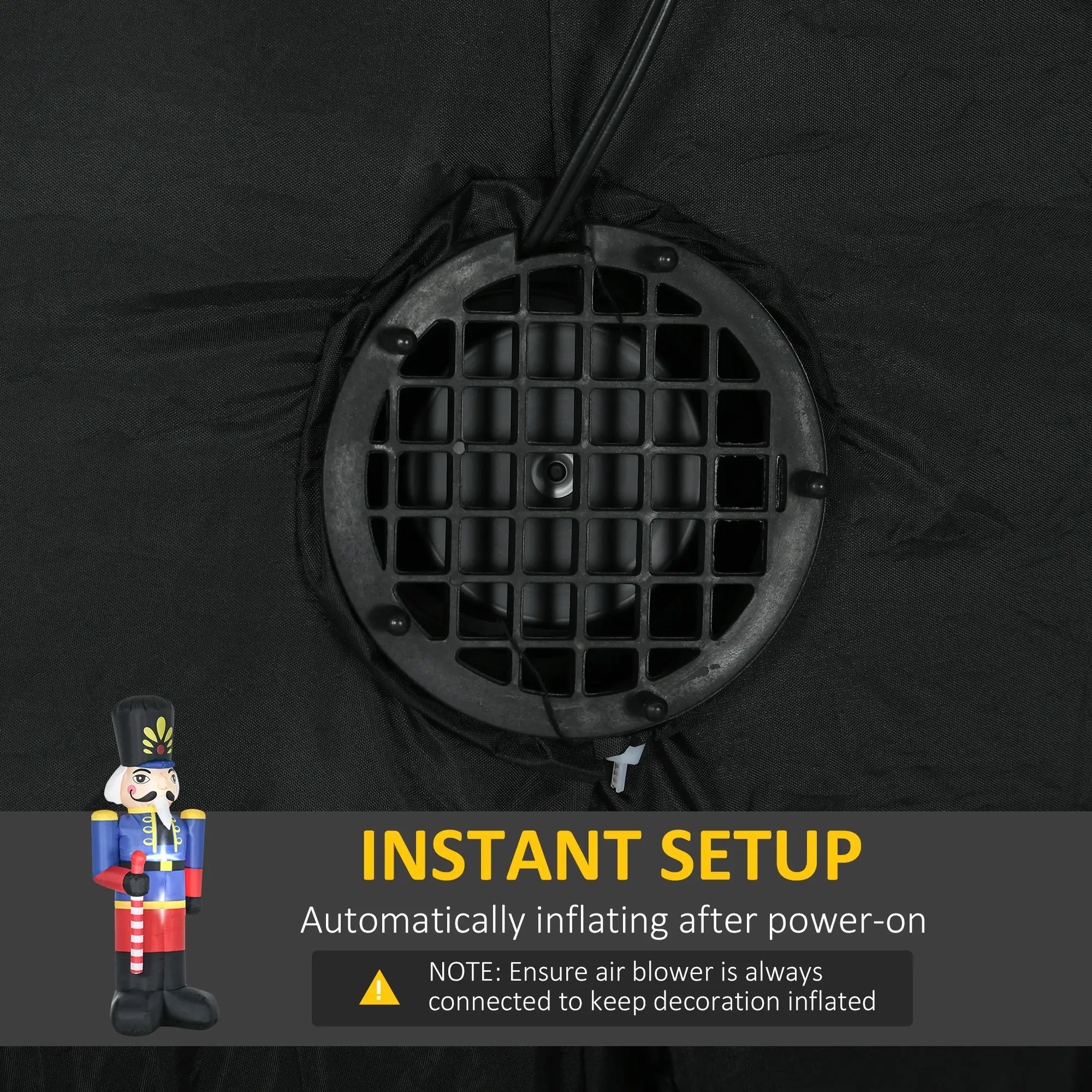 Christmas Outdoor 8ft Inflatable Walnut Soldier, LED Decor Christmas Inflatables at Gallery Canada