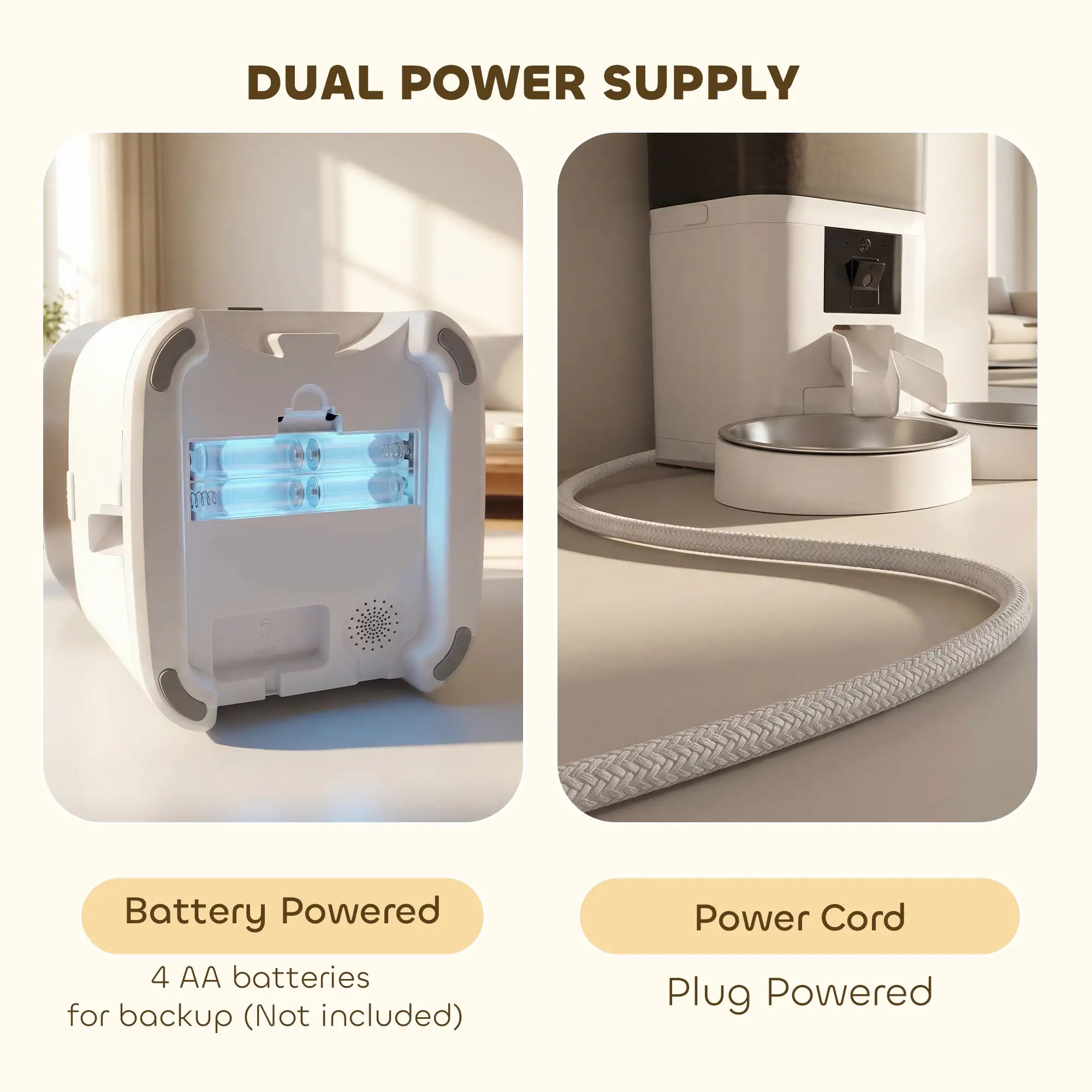 Automatic Cat Feeder, App Control, Smart Food Dispenser, 10s Voice Recorder, 6L Dog Bowls at Gallery Canada