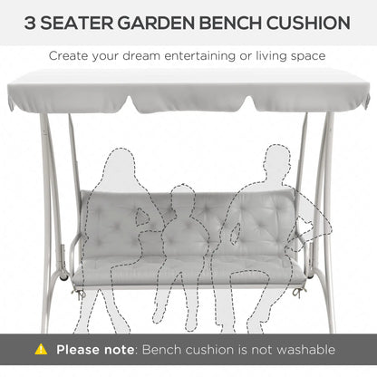 3-Seater Outdoor Swing Chair Cushions, Patio Garden, Light Grey Patio Chair Cushions at Gallery Canada