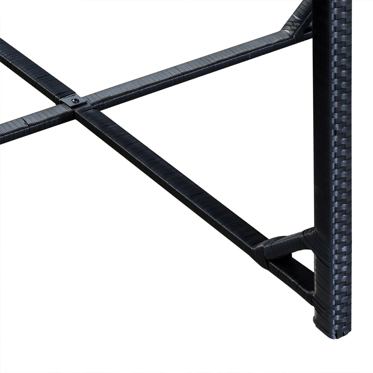 5-Piece Wicker Patio Dining Set, Removable Cushions, Glass Table, Cream Outdoor Dining Sets at Gallery Canada