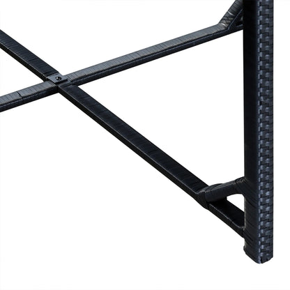 5-Piece Wicker Patio Dining Set, Removable Cushions, Glass Table, Cream Outdoor Dining Sets at Gallery Canada