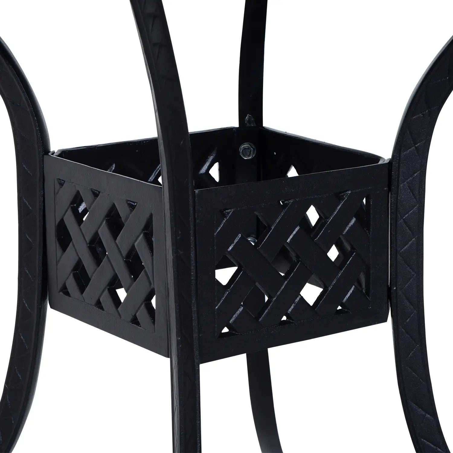 36" Patio Dining Table, Outdoor Bistro Table, Cast Aluminum Frame, Black Patio Side Tables at Gallery Canada