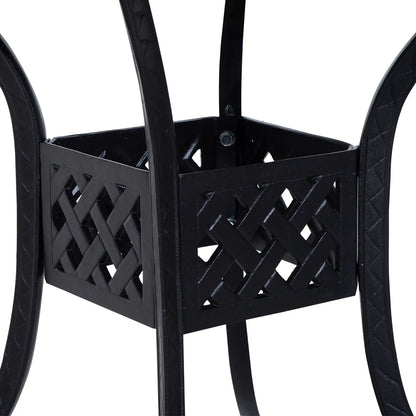 36" Patio Dining Table, Outdoor Bistro Table, Cast Aluminum Frame, Black Patio Side Tables at Gallery Canada