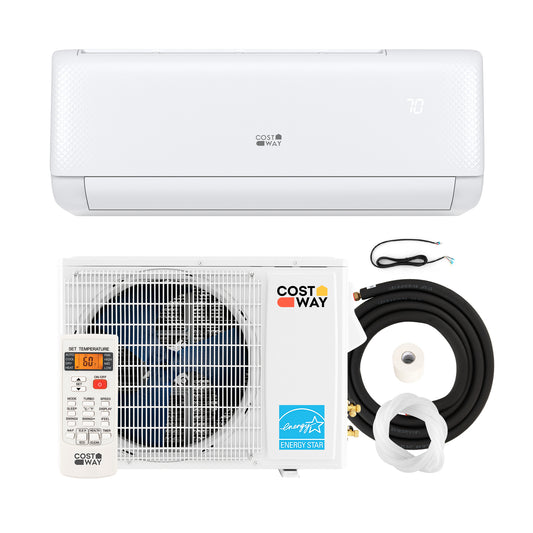 12000 BTU 21 SEER2 Ductless Mini Split Air Conditioner With Heater Pump, White Mini Split Air Conditioners White at Gallery Canada
